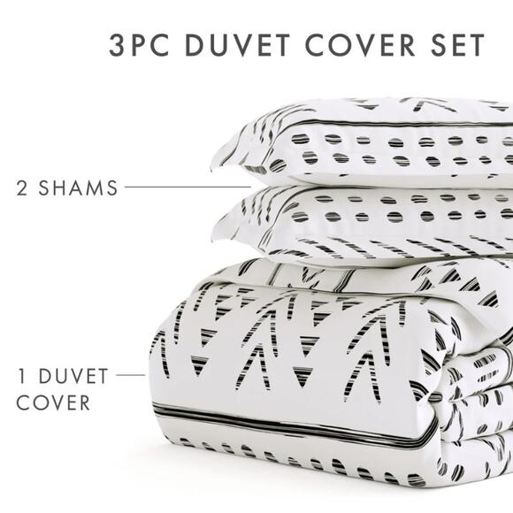 Vertical Dreams Pattern 3-Piece Duvet Cover Set – Linens And  Linens and Hutch Arrow Dreams Pattern 3-Piece King Duvet Cover Set
